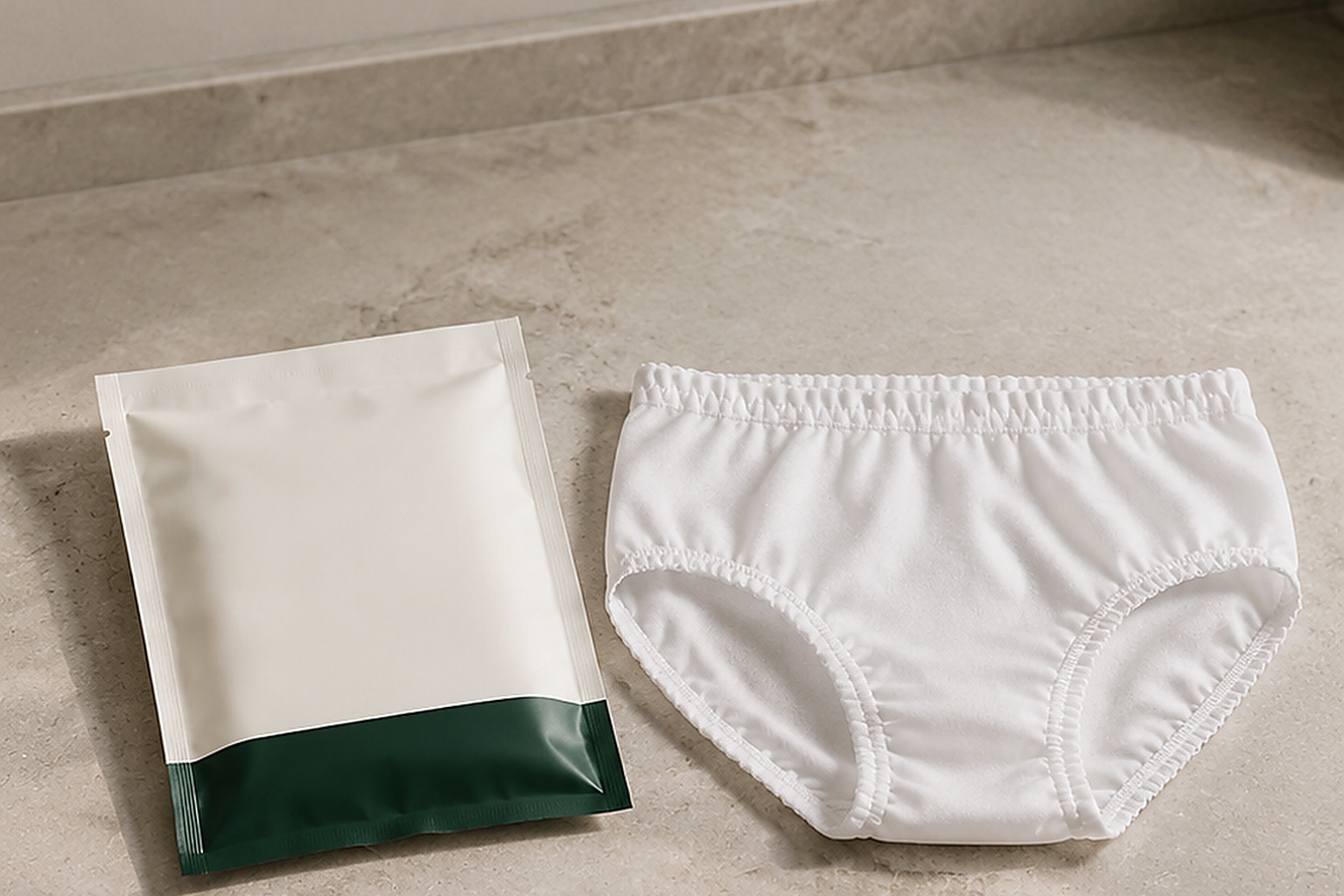 Disposable underwear individual pouch
